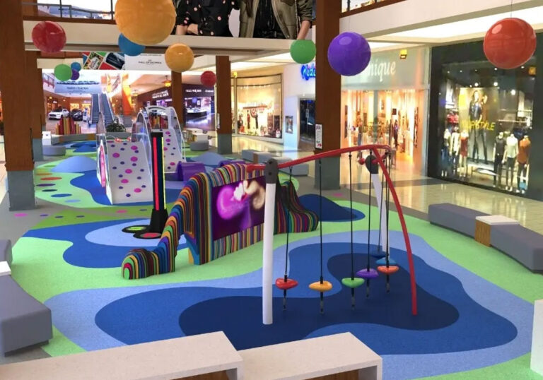 <p>Malls and entertainment hubs install <a href="https://www.kidsplayground.co.in/">children's play areas</a> to keep them engaged while parents shop.</p>