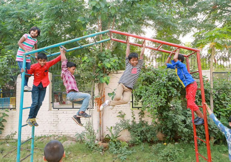 <p>Non-profit organizations develop playgrounds in underprivileged areas to promote inclusive play and child well-being.</p>